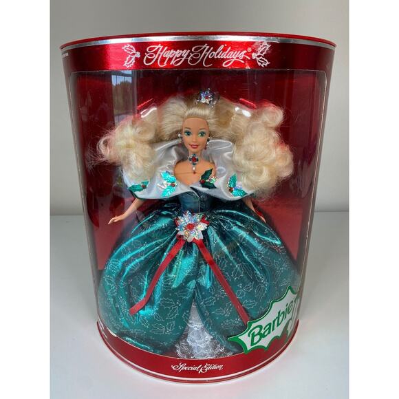 Mattel Happy Holidays Barbie Special Edition 1995 SEALED New In Box - Picture 1 of 8